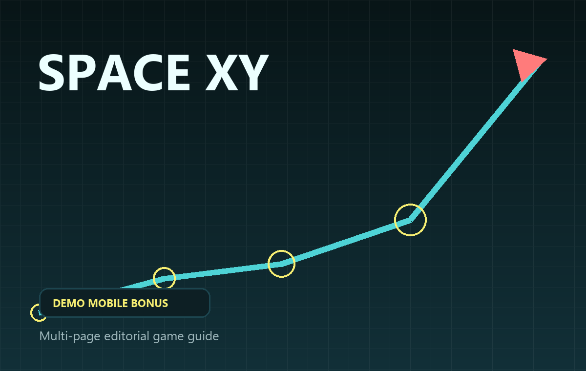 Space XY game cover for demo mode, mobile play and bonus access